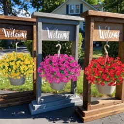 4/12Pcs Artificial Flowers Fake Silk Morning Glory Flower Eucalyptus Plants UV Resistant Garden Summer House Outdoor Decoration