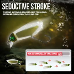 TAIYU Luminous Micro Minnow Bait 2.3g Spinners Artificial Hard Fishing Lure Topwater Crankbait Tackle for Bass Trout