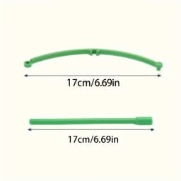 60pcs Stackable Plastic Plant Support Rings - 10-Tier Garden Stakes for Climbing Flowers, Vines, Vegetables | Durable Green
