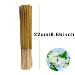 20/50/100 Sticks, Yellow Jasmine Incense Sticks, Length 8.66inch Cm, Suitable for Yoga, Meditation, Home, Living Room, Study Room, Popular Portable Aromatherapy.