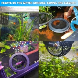 Floating Betta Hide & Shrimp Cave Aquarium Decor 3-in-1 Hammock Feeding Ring & Resting Spot for Betta Shrimp Small Aquatic Pets
