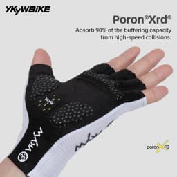 YKYWBIKE 2026 Cycling Sports Gloves PORON XRD Sponge Summer Road Bike Gloves Shock-Absorbing Bicycle MTB Half Finger Gloves