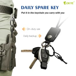 AK-03B Mini Restraint Tool, Short Version, Made of High Carbon Steel, With Key Ring, Compatible With Most Standard Restraints