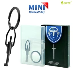 AK-03B Mini Restraint Tool, Short Version, Made of High Carbon Steel, With Key Ring, Compatible With Most Standard Restraints