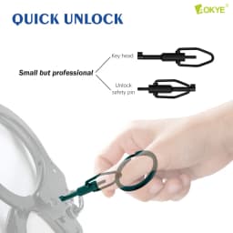 AK-03B Mini Restraint Tool, Short Version, Made of High Carbon Steel, With Key Ring, Compatible With Most Standard Restraints