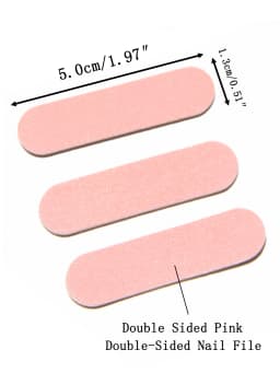 15 to 2000 Pcs Mini Pink Nail Files Double Sided Emery Boards for Manicure Pedicure Nail Art Buffing and Shaping Tools