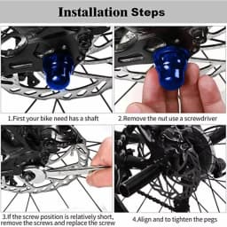 2Pcs Durable Anti-Slip Bike Pegs Aluminum Alloy Lightweight Bicycle Foot Pegs Cycling Parts Bicycle Accessories Fit 3/8 Inch