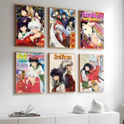Anime I-Inuyasha Poster Room Decor Home Decoration Interior Wall Art Printing Waterproof Garage BedRoom Posters Gift
