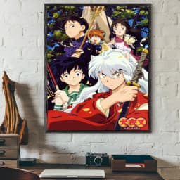 Anime I-Inuyasha Poster Room Decor Home Decoration Interior Wall Art Printing Waterproof Garage BedRoom Posters Gift