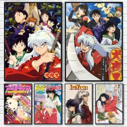 Anime I-Inuyasha Poster Room Decor Home Decoration Interior Wall Art Printing Waterproof Garage BedRoom Posters Gift