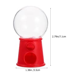 10pcs Mini Gumball Machine Bright Colors Reusable Plastic Dispenser Safe Materials Candy Machine Gifts Packaging Boxes Cake