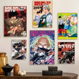 Popular Japanese Anime SAKAMOTO DAYS Prints Poster Figure Taro Sakamoto Canvas Prints Wall Art Home Decor Art Poster Fans Gifts