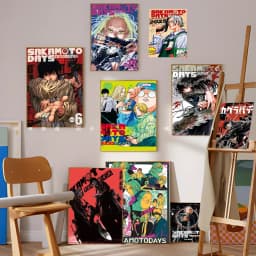 Popular Japanese Anime SAKAMOTO DAYS Prints Poster Figure Taro Sakamoto Canvas Prints Wall Art Home Decor Art Poster Fans Gifts
