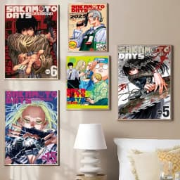 Popular Japanese Anime SAKAMOTO DAYS Prints Poster Figure Taro Sakamoto Canvas Prints Wall Art Home Decor Art Poster Fans Gifts