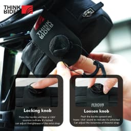 ThinkRider Bicycle Saddle Bag 0.5L Mini Portable Tail Bag MTB Road Bike Tool kit Repair Bag Reflective Cycling Accessori