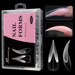 New Eagle Claw Nail-Forms 140pcs Crystal Extension Tips For Quick Gel Nails Paperless Nail Art Kit With Claw Shaped Design Salon