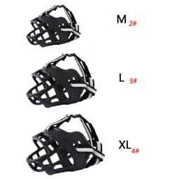 1pc/2pcs Adjustable Dog Muzzle Anti-Biting Dog Mouth Cover With Reflective Strip Can Drink Water Breathable Plastic