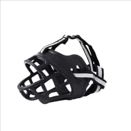1pc/2pcs Adjustable Dog Muzzle Anti-Biting Dog Mouth Cover With Reflective Strip Can Drink Water Breathable Plastic