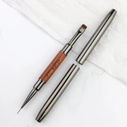Durable Sandalwood Pole Nail Art Brush Dual-ended Professional Nail Liner Brush Nail Art Phototherapy Pen Nail Painting