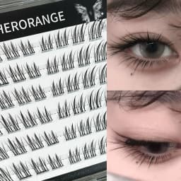 3/6/10 Rows Natural Charming Lashes Y2k Segmented Foxes Eyelash Extension Fluffy Single Clusters False Eyelashes Makeup Tools