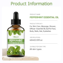 100ml/60ml/30ml Peppermint Essential Oil Hydrating Multifunctional Essential Oil Aromatherapy Candle Car Diffuser