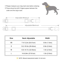 Custom Dog Collar Bling Nylon Dog Collars With Flower Tag Free Engraving Pet Name Buckle Necklace For Small Medium Large Dogs