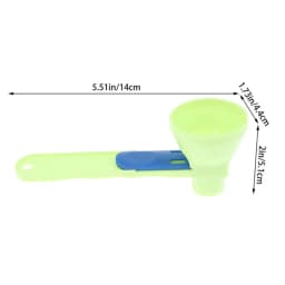 Creative Flling Coffee Scoop Funnel Plastic Reusable Sliding Scoop Funnel 2 in 1 Sliding Design Measuring Spoon Kitchen Gadgets