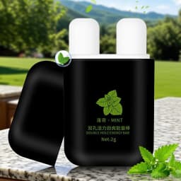 Double-Hole Tube Nasal Inhaler Stick For Energetic Inhaling Nasal Inhaler With Refreshing Sensation For Studying & Overtime Work