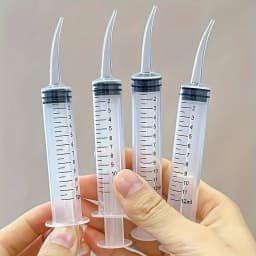 Straight Curve Liquid Sample Dispenser, 0.17 oz Syringe for Liquid Dispensing, Fragrance-Free, Measurement Markings, Por