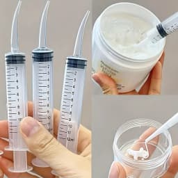Straight Curve Liquid Sample Dispenser, 0.17 oz Syringe for Liquid Dispensing, Fragrance-Free, Measurement Markings, Por