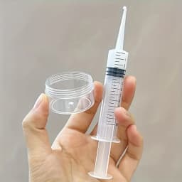 Straight Curve Liquid Sample Dispenser, 0.17 oz Syringe for Liquid Dispensing, Fragrance-Free, Measurement Markings, Por