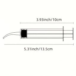 Straight Curve Liquid Sample Dispenser, 0.17 oz Syringe for Liquid Dispensing, Fragrance-Free, Measurement Markings, Por