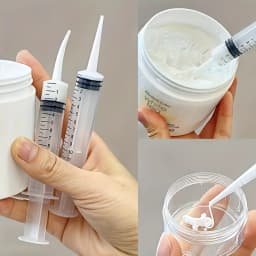 Straight Curve Liquid Sample Dispenser, 0.17 oz Syringe for Liquid Dispensing, Fragrance-Free, Measurement Markings, Por