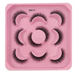 HBZGTLAD 5 Pairs of Artificial Mink Eyelashes Long-Lasting Natural Dramatic Eyelash Extension Beauty and Makeup Eyelashes