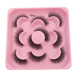HBZGTLAD 5 Pairs of Artificial Mink Eyelashes Long-Lasting Natural Dramatic Eyelash Extension Beauty and Makeup Eyelashes