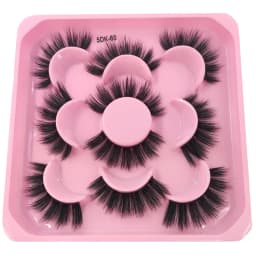 HBZGTLAD 5 Pairs of Artificial Mink Eyelashes Long-Lasting Natural Dramatic Eyelash Extension Beauty and Makeup Eyelashes