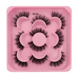 HBZGTLAD 5 Pairs of Artificial Mink Eyelashes Long-Lasting Natural Dramatic Eyelash Extension Beauty and Makeup Eyelashes