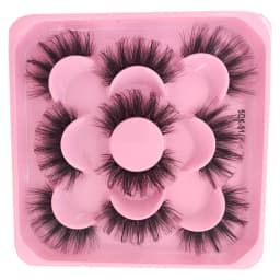HBZGTLAD 5 Pairs of Artificial Mink Eyelashes Long-Lasting Natural Dramatic Eyelash Extension Beauty and Makeup Eyelashes