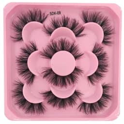 HBZGTLAD 5 Pairs of Artificial Mink Eyelashes Long-Lasting Natural Dramatic Eyelash Extension Beauty and Makeup Eyelashes