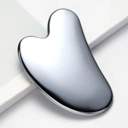 Thick Stainless Steel Dolphin Gua Sha Facial Tool - Fragrance-Free, Battery-Free Eye & Face Massage Board for Deep Tissue Pressu