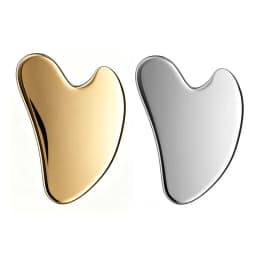 Thick Stainless Steel Dolphin Gua Sha Facial Tool - Fragrance-Free, Battery-Free Eye & Face Massage Board for Deep Tissue Pressu