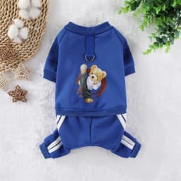 Autumn Winter Dog Warm Jumpsuit Fleece Clothes Pet Clothes Dog Hoodies Sweatshirt for Puppy Cat Yorkie Clothing Soft Dog Coats