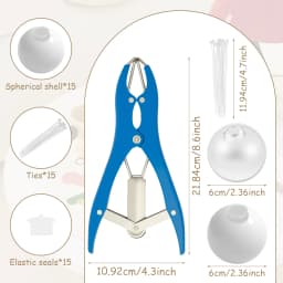 10/15/20Pcs DIY Stress Ball Kit Blank Pressure Ball Skin DIY Kit with Expander Tool Make Your Own Stress Toy for Adult Beginner