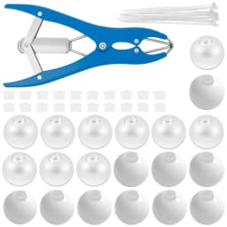 10/15/20Pcs DIY Stress Ball Kit Blank Pressure Ball Skin DIY Kit with Expander Tool Make Your Own Stress Toy for Adult Beginner