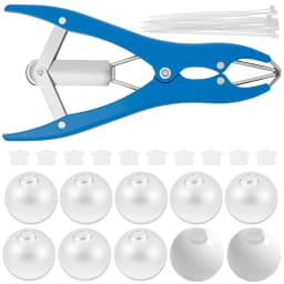 10/15/20Pcs DIY Stress Ball Kit Blank Pressure Ball Skin DIY Kit with Expander Tool Make Your Own Stress Toy for Adult Beginner