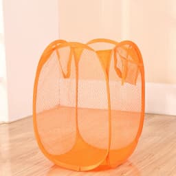 Foldable Color Mesh Clothes Dirty Clothes Basket Household Mesh Dirty Clothes Basket Storage Basket Storage Bucket Laundry Baske