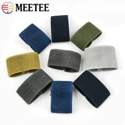 5-50Pc Nylon Elastic Belts Loop Trouser Waistband Tail Clip Elasticity Ring Fixed Belt Buckle Rubber Band DIY Sewing Accessories