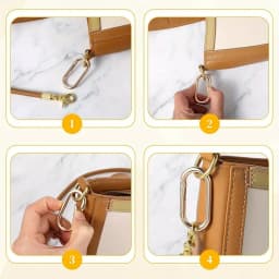 5 Pcs Spring O Ring Clip Oval Shape Snap Clip Key Rings Purse Strap Extender Clip Metal Spring Key Ring Keychain Round Buckle