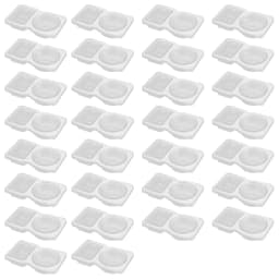 5/10/20/40PCS Double Compartment Seasoning Container with Lid Portable Compartment Snack Container for Daily Outdoor Picnic