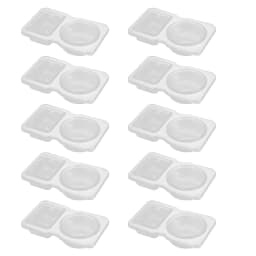 5/10/20/40PCS Double Compartment Seasoning Container with Lid Portable Compartment Snack Container for Daily Outdoor Picnic